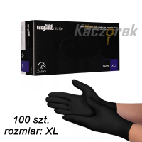 DK 100 - rękawice nitrylowe - czarne - XL